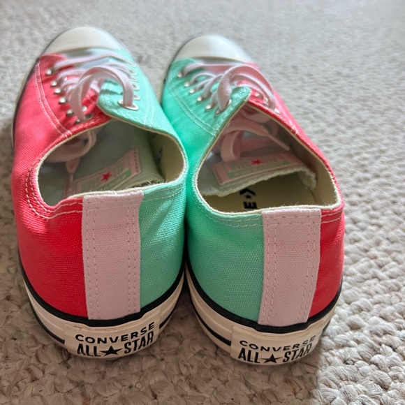 Converse Multi Color Chuck Taylor All Stars Green Pink White Mens 7 Women 9 - Picture 3 of 6
